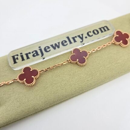 Vanke Five-Flower Bracelet（Rose Gold）